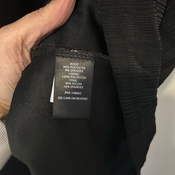 Torrid Georgette Embellished Mock Neck Tunic Tank Black 2X black whimsigoth goth - Picture 14 of 16